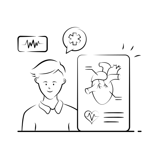 Heart, Health, Cardiology, Report, Cardiovascular illustration