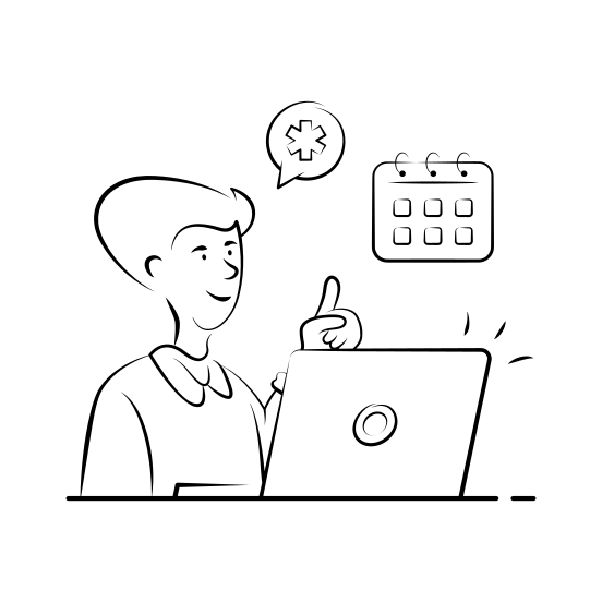 Hospital, Reception, Medical, Healthcare, Front Desk illustration
