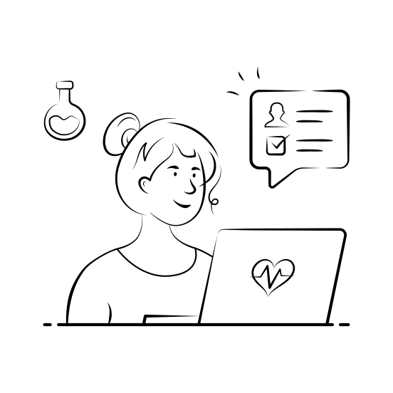 Medical, Healthcare, Data, Analysis, Telehealth illustration
