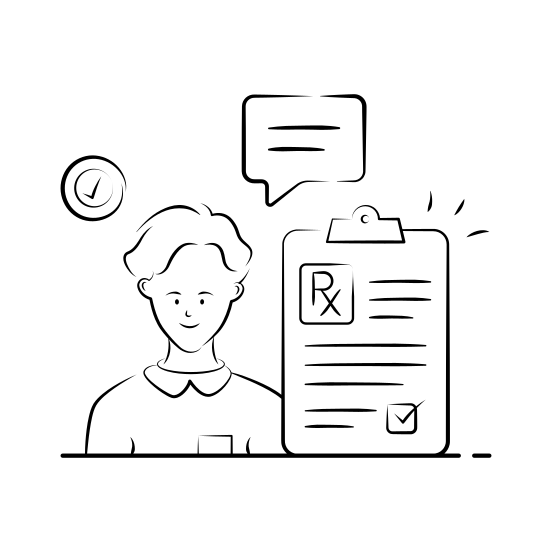 Medical, Healthcare, Prescription, Doctor, Note illustration