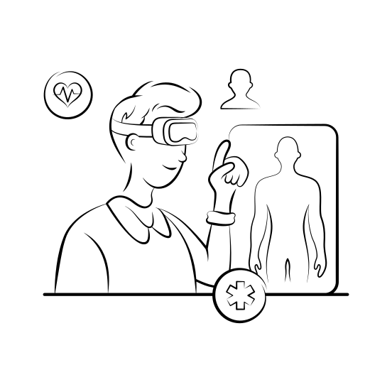 Medical, Healthcare, Technology, Ar, Augmented illustration