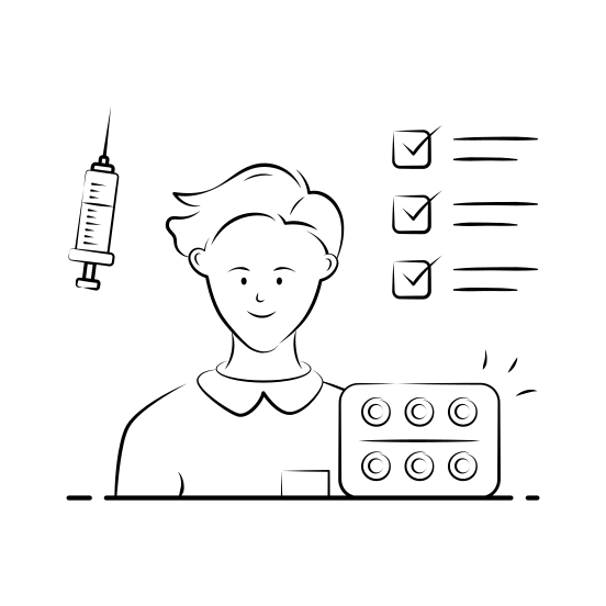 Medical, Healthcare, Treatment, Doctor, Medication illustration