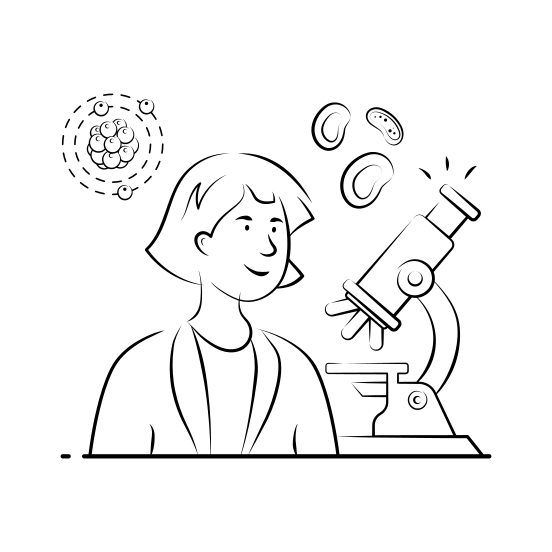 Nanomedicine, Microscope, Research, Nano, Health illustration
