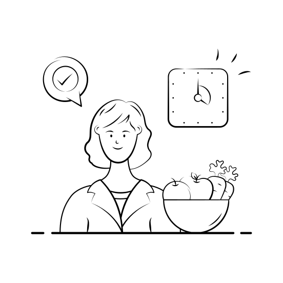 Nutrition, Specialist, Nutritionist, Diet, Expert illustration
