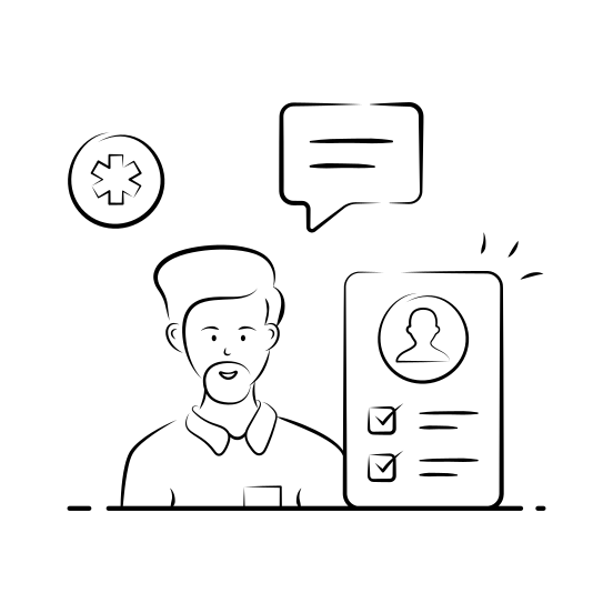 Online, Consultation, Telemedicine, Virtual, Doctor illustration