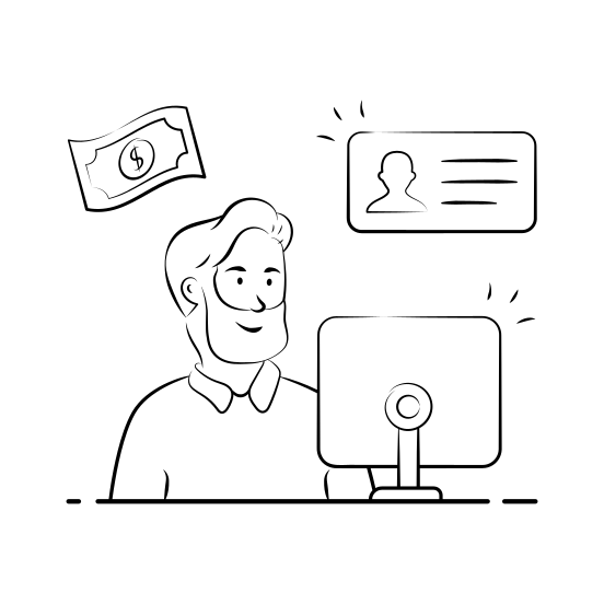 Payment, Counter, Billing, Management, Hospital illustration