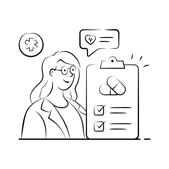 Physician, Consultation, Doctor, Medical, Healthcare illustration