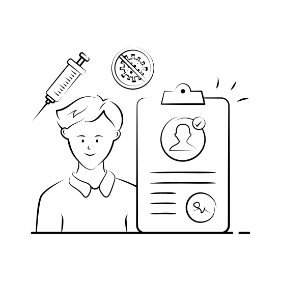 Vaccination, Immunization, Patient, Record, Medical illustration