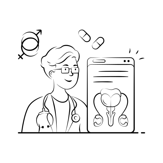 Venereologist, Consultation, Sexual, Health, Reproductive illustration