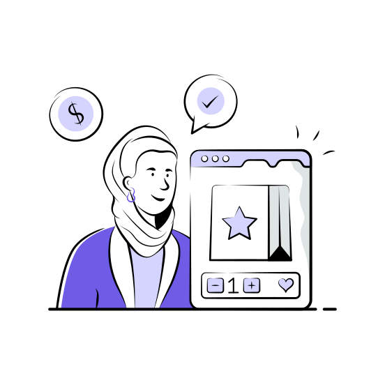 Choosing, Product, Selection, Ecommerce, Shopping, illustration