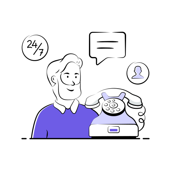Customer, Support, Service, Call, Center, illustration