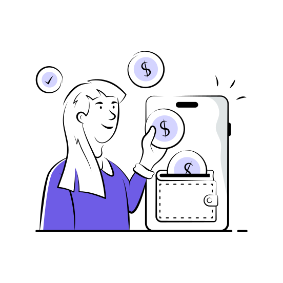 Digital, Payment, Online, Shopping, Ecommerce, illustration