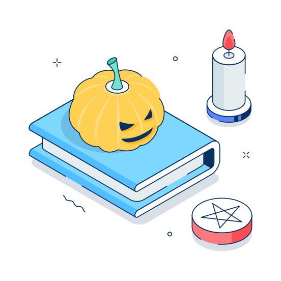 Halloween Book illustration