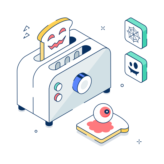 Halloween Toast illustration
