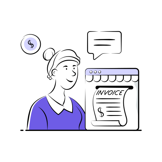 Online, Invoice, Digital, Ecommerce, Online illustration