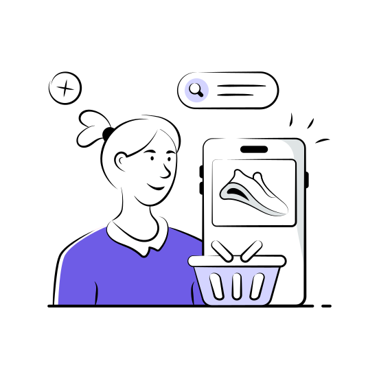 Shopping, Cart, Ecart, Ecommerce, Purchase illustration