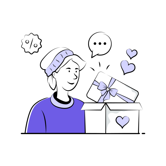 Shopping, Reward, Present, Voucher, Gift illustration