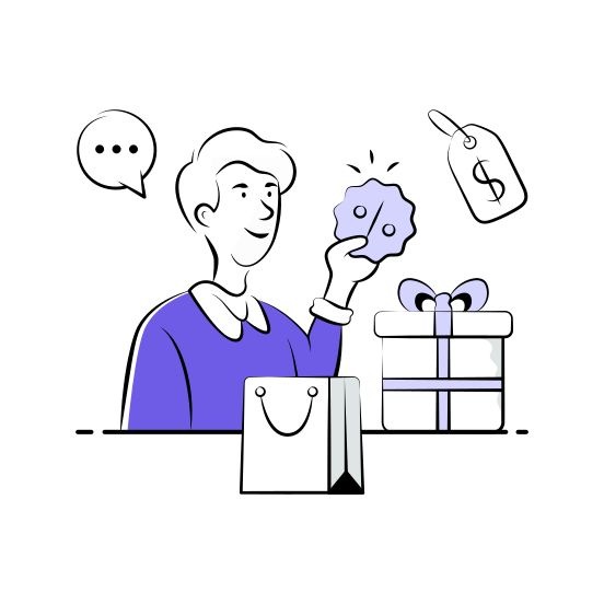 Shopping, Rewards, Loyalty, Program, Customer, illustration