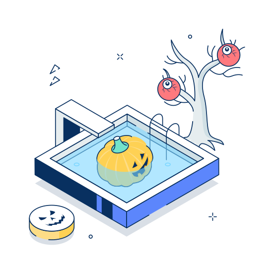 Spooky Pool illustration