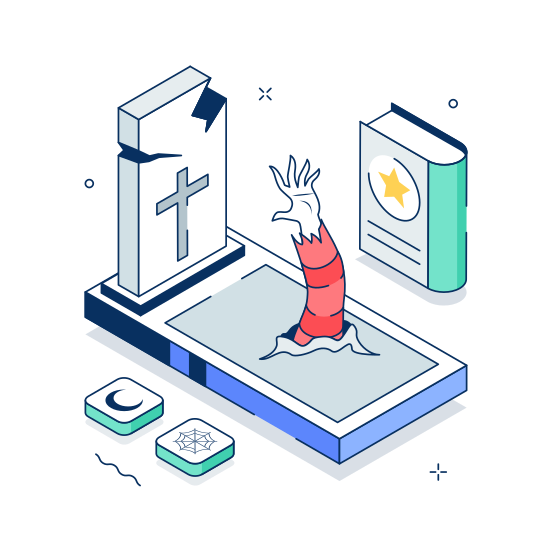 Zombie Hand illustration