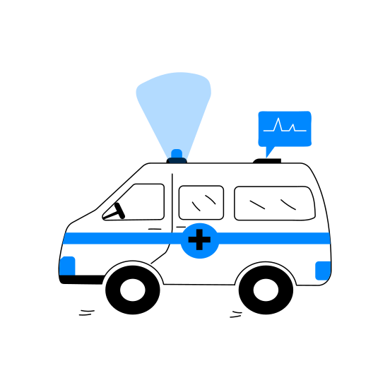 Ambulance, Medical, Van, Emergency, Service illustration