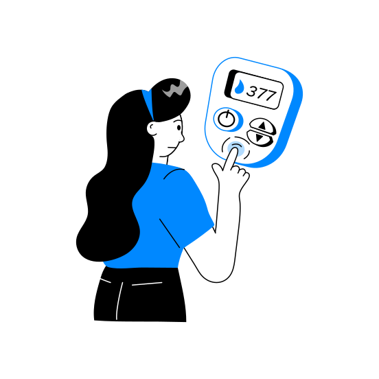 Diabetes, Checkup, Test, Sugar, Instrument illustration