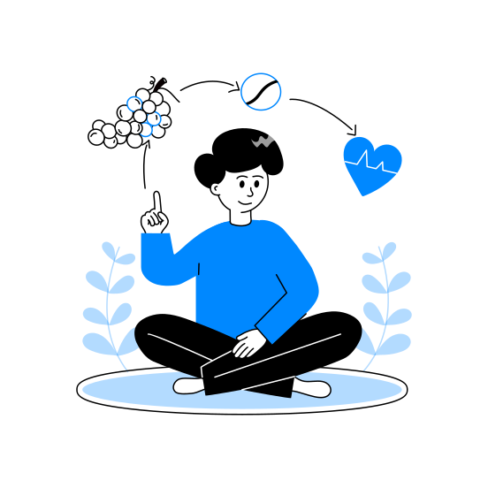 Healthy, Thoughts, Happy, Positive, Affirmation illustration