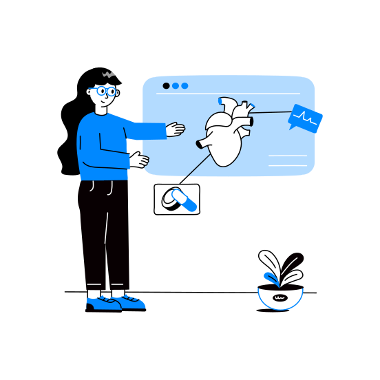 Heart, Presentation, Cardiovascular, Report, Checkup illustration