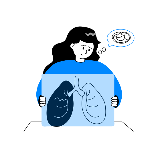 Lungs, Problem, Pulmonologist, Respiratory, Diagnosis illustration