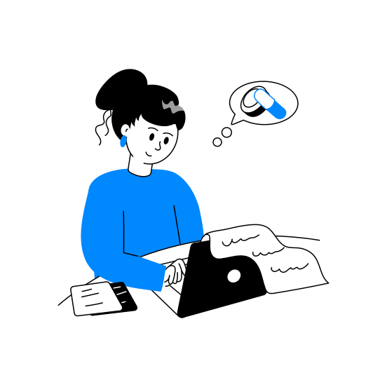 Medicine, Learning, Student, Learner, Education illustration