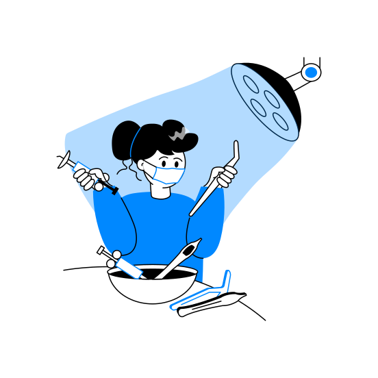 Surgical, Tools, Surgeon, Healthcare, Medical illustration