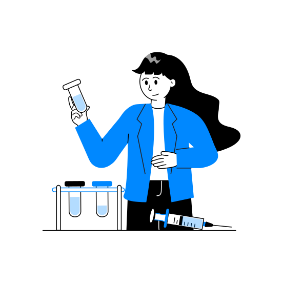 Tubes, Laboratory, Tools, Equipment, Medical illustration