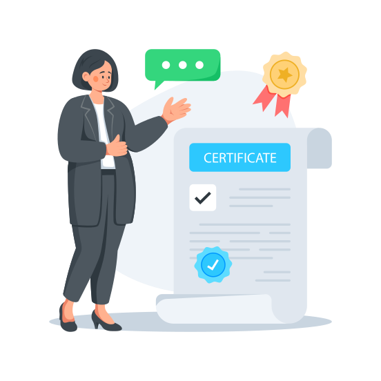 Academic, Certificate, Achievement, Diploma, Degree illustration