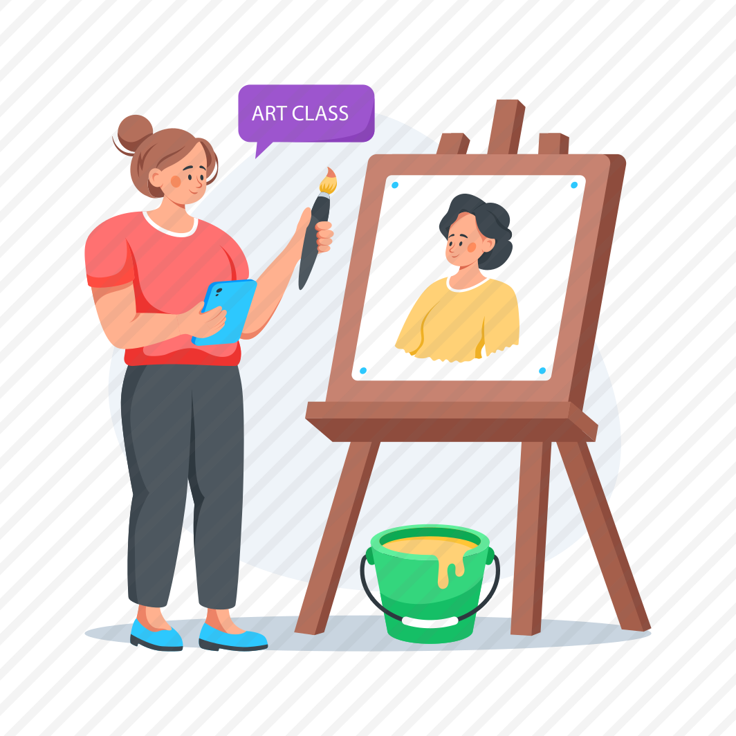 Art Class, Painting, Drawing, Learning, Education preview