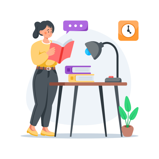 Book, Reading, Student, Literature, Studying illustration