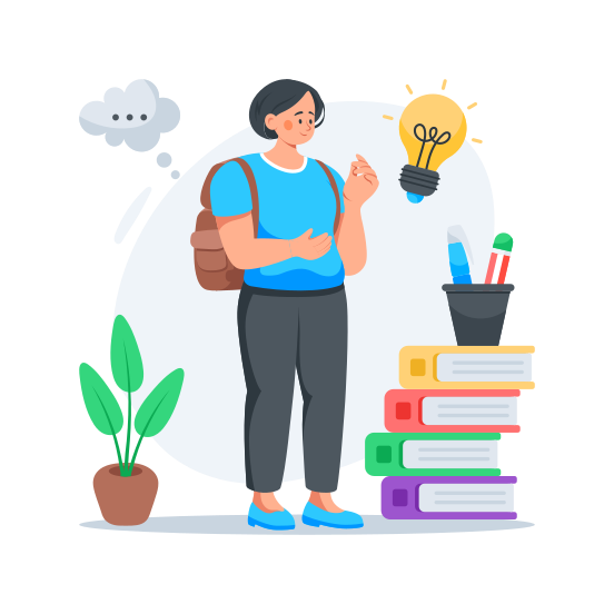 Innovative, Student, Education, Creativity, Learning illustration