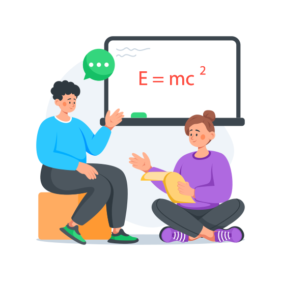 Student, Conversation, Group, Study, Classroom illustration