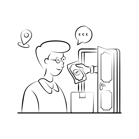 Cash On Delivery, Cod, Shopping, Ecommerce, Payment, Order, Delivery, illustration