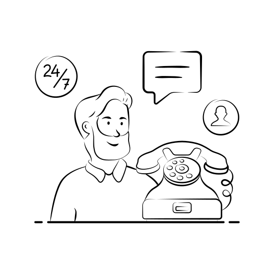 Customer, Support, Service, Call, Center, Helpline, Assistance, illustration