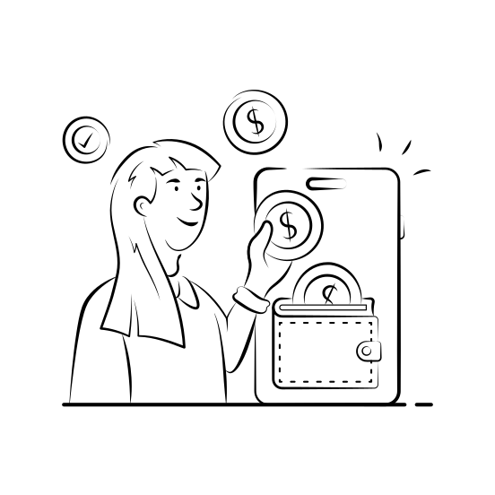 Digital, Payment, Online, Shopping, Ecommerce, Wallet, Transaction, illustration