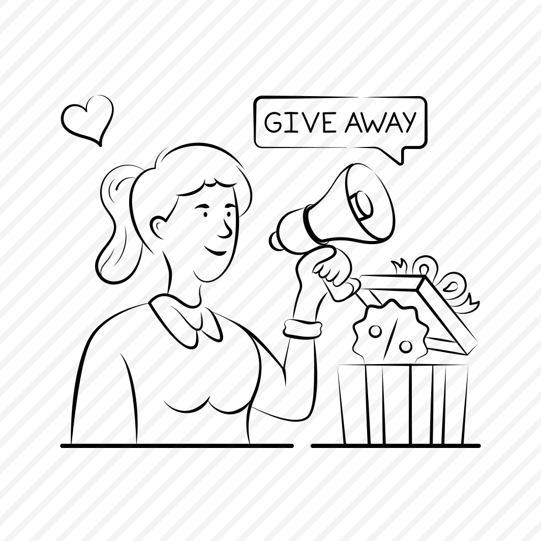 Giveaway, Shopping, Ecommerce, Contest, Promotion, Megaphone, Announcement, preview