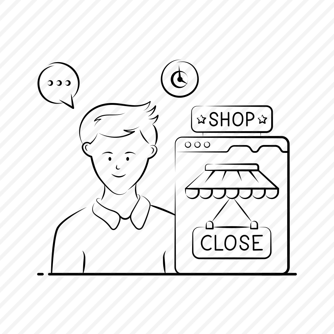 Online, Digital, Ecommerce, Shopping, Store, Closed, Shop, preview