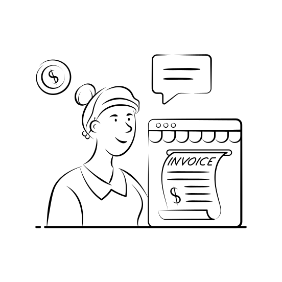 Online, Invoice, Digital, Ecommerce, Online, Payment, Web, illustration