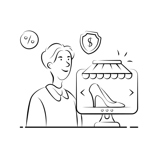 Online, Shopping, Ecommerce, Platform, Marketplace, Store, Digital, illustration