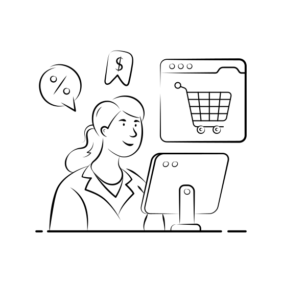 Online, Shopping, Ecommerce, Website, Shop, Online, Digital, Marketplace, illustration