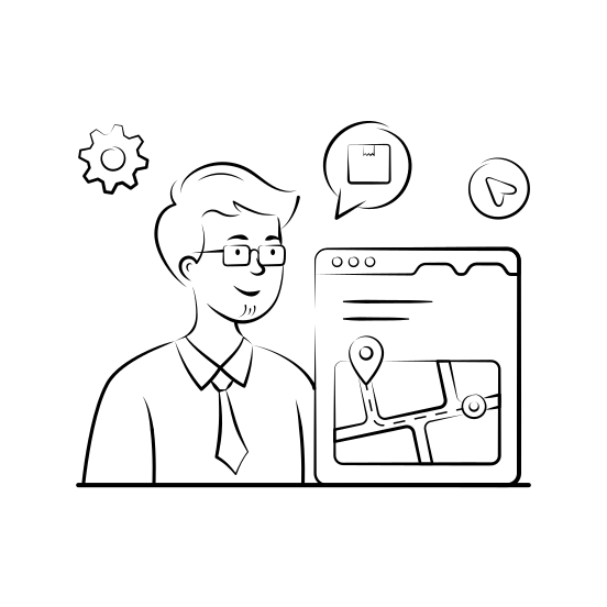 Order, Tracking, Package, Parcel, Service, Online, Shopping, illustration