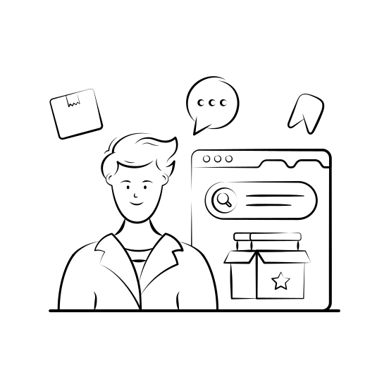 Product, Search, Ecommerce, App, Online, Shopping, Store, Platform, illustration