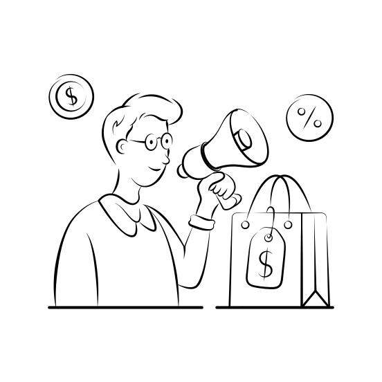 Sale, Discount, Offer, Shopping, Ecommerce, Promotion, Online illustration