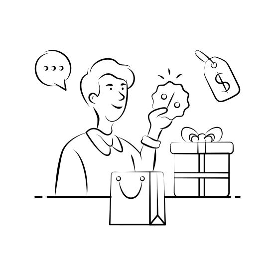 Shopping, Rewards, Loyalty, Program, Customer, Bonus, Ecommerce, illustration