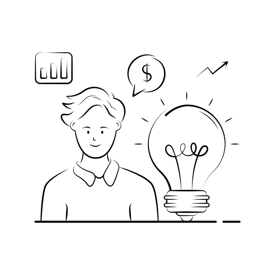 Business, Finance, Idea, Success, Growth, Entrepreneur, Creativity illustration